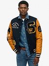 Superdry Varsity Bomberjacke Navy  Model / Voorkant