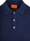 Suitable Knitted Poloshirt Cotton Linen Navy Product / Detail