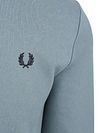 Fred Perry Longsleeve Half Zip-Poloshirt Blau