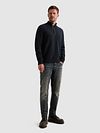 PME Legend Half Zip Pullover Chenille Navy Model / Voorkant