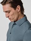 Profuomo Longsleeve Poloshirt Luxury Basic Blau Model / Detail