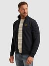 PME Legend Strickjacke Jacquard Interlock Navy   Model / Voorkant