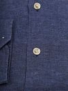 R2 Hemd Linnen Blend Navy