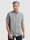 Vanguard Short Sleeve Hemd Linnen Blend Dark Slate Model / Voorkant