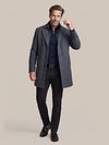 Suitable Coat Wol Twill Donkerblauw Model / Voorkant