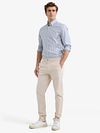 McGregor Overhemd Oxford Streep Blauw Model / Voorkant
