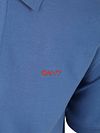 Gant Contrast Piqué Poloshirt Vintage Blauw Product / Detail