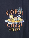 Shiwi T-Shirt Finn Coral Coast Navy Product / Detail