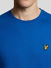 Lyle and Scott T-shirt Lucid Blauw Model / Detail