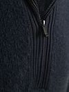 Suitable Deep Zip Pullover Boiled Wool Navy Product / Detail