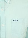 NZA Shirt Linen Blend Aqua