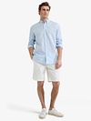 McGregor Chemise Linen Blend Bleu Clair Model / Voorkant