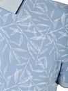 Polo State of Art imprimé feuilles Bleu clair Product / Detail