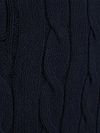 Steppin' Out Lau Pull Merino Half Zip Cable Marine