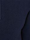 Profuomo Half Zip Pullover Bleu marine texturé
