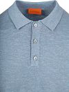 Suitable Knitted Polo Cotton Linen Bleu Product / Detail
