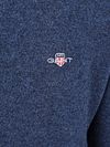Gant Halfzip Laine D'Agneau Sweater Bleu Foncé