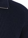 Profuomo Half Zip Pullover Wool Navy