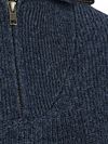 Steppin' Out Half Zip Pull Laine d’agneau Marine