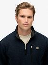Superdry Half Zip Pullover Fleece Marineblå Model / Voorkant
