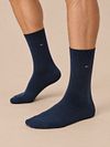 Tommy Hilfiger Calze Birdseye Blauw confezione da 2 paia Model / Voorkant