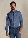Camicia NZA Kylan in popeline stampato blu Model / Voorkant