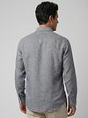 McGregor Camicia Cotone Lino Navy Model / Achterkant