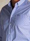 NZA Tuki Camicia Jacquard Blu Model / Detail