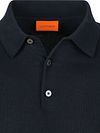 Suitable polo a maniche lunghe in maglia flat knit blu navy Product / Detail