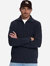 No Excess Maglione Half Zip Costine Navy Model / Voorkant