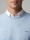 McGregor Maglione Girocollo Powder Blue Model / Detail