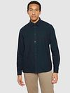 Camicia in flanella KnowledgeCotton Apparel Total Eclipse Model / Voorkant