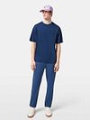 T-Shirt Scotch And Soda blu navy con stampa Model / Voorkant