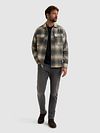 Vanguard Overshirt Brushed Checked Blue