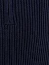 No Excess Half Zip Pullover Rib Navy