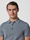 Profuomo Polo Shirt Luxury Basic Blue Model / Detail