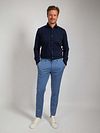 Suitable Knitted Pique Shirt Navy Model / Voorkant