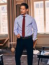 Steppin' Out Shirt Stripe Light Blue  Model / Voorkant