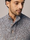 State Of Art Mocker Pullover Melange Blue