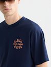 Scotch & Soda T-Shirt Backprint Navy Model / Detail