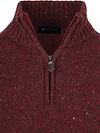 Pullover Half Zip Suitable Donnegal Tweed Eco Wool Bordeaux Product / Detail