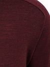 R2 Pull laine mérinos Bordeaux