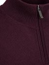 Suitable Merino Half Zip Pullover Burgundy