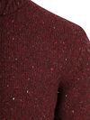 Suitable Half Zip Pullover Donnegal Tweed Eco Wool Bordeaux Product / Detail