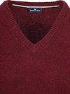 Sweter Steppin' Out z jagnięcej wełny, z dekoltem w serek, w kolorze bordowym Product / Detail