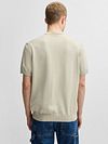 T-Shirt de punto BOSS Kanache en crudo Model / Achterkant