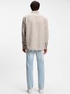 BOSS Overshirt Locky Linen Beige Model / Achterkant