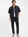 BOSS Chemise Lapisy Seersucker Marine Model / Voorkant