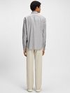 BOSS Chemise Ricoplus Rayé Gris Model / Achterkant