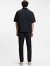 BOSS Chemise Lapisy Seersucker Marine Model / Achterkant